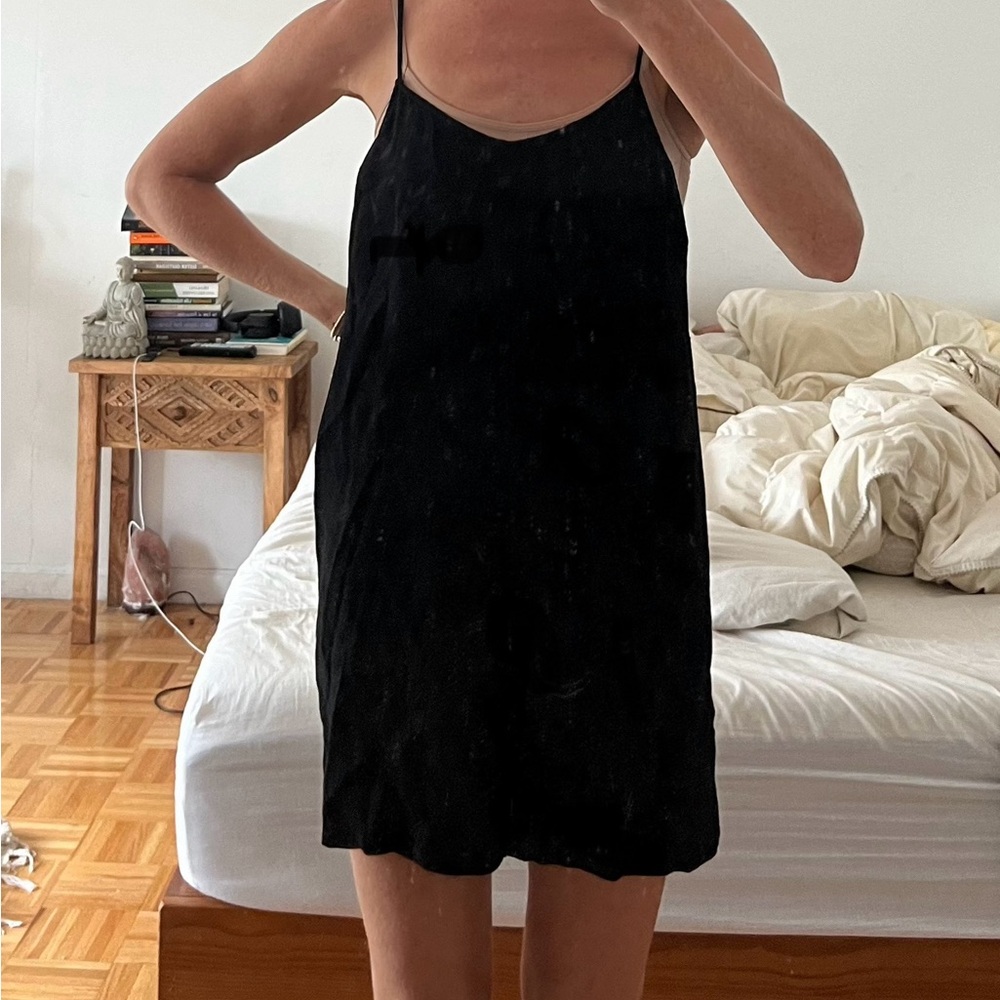 Reformation black short romper